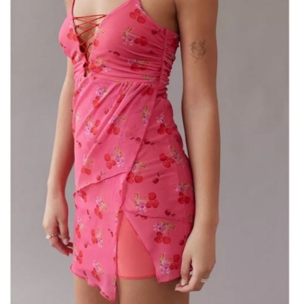 NWT Urban Outfitters Lace-Up Mini Dress S